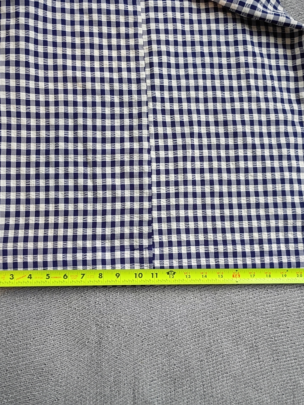 Free People Maxi Skirt woman Gingham Patter with Adjusts WaistTie Navy Blue S-P - Picture 10 of 11